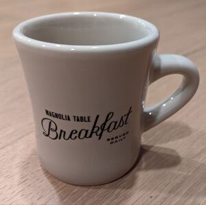 Magnolia White Breakfast Mug